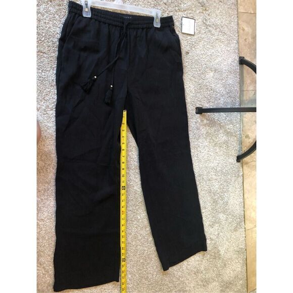 Laundry by Shelli Segal Los Angeles Women’s Black Straight Comfy Pants Size M NW - Picture 8 of 8